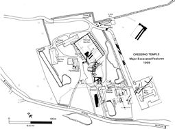 Click for plan of excavated features.