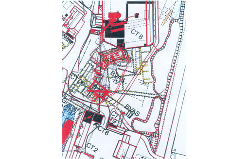 Dowsing plot overlay.
